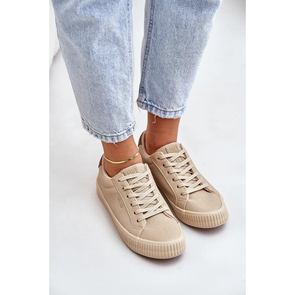 Big Star Shoes Zateplené dámske tenisky Big Star Beige 62317147
