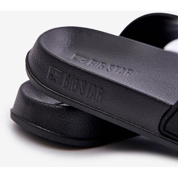 Big Star Shoes Pánske papuče s logom Big Star Black 62769604