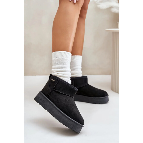 Big Star Shoes Nízke tenisky na platforme Big Star Black 62317115