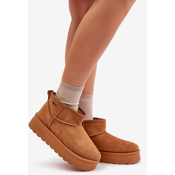 Big Star Shoes Snežnice s nízkou platformou Big Star Camel 62317157