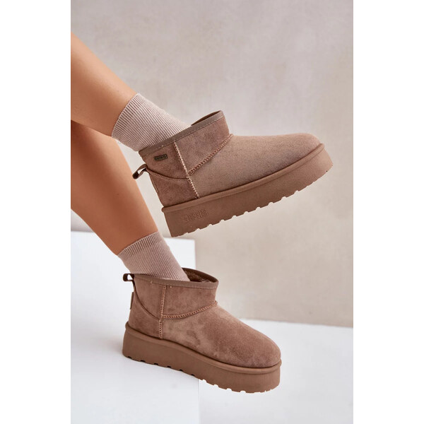 Big Star Shoes Nízke snežnice Big Star OO274A100 béžové 62317220