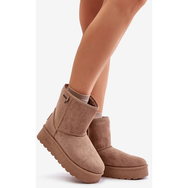 Big Star Shoes Dámske snehulky na vysokej platforme Big Star OO274A097 62317221