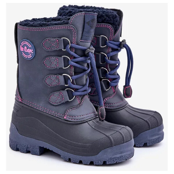Kesi Vysoké teplé detské snehule so šnúrkou Lee Cooper LCJ-24-44-2843K 64541276