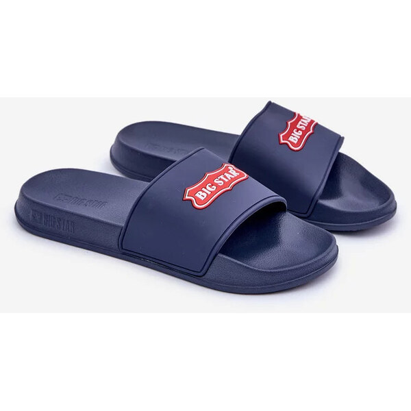 Big Star Shoes Pánske papuče s logom Big Star OO174029 tmavomodré 65445094