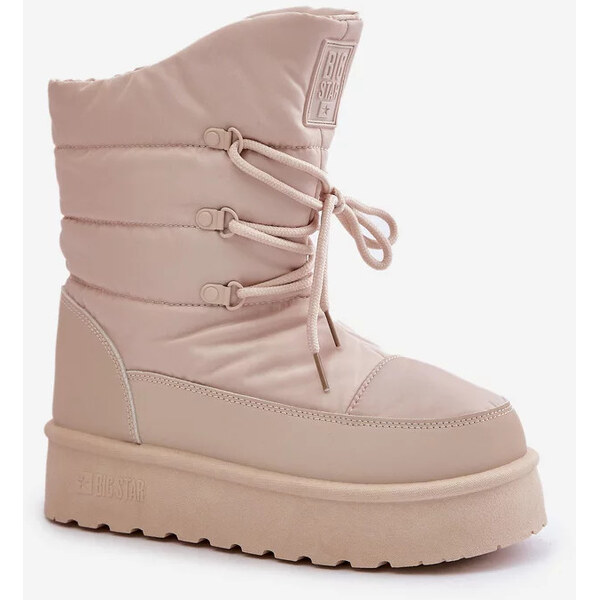 Big Star Shoes Big Star OO274885 Béžové snežnice na platforme so 64541211