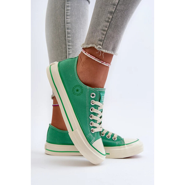 Big Star Shoes Dámske nízke tenisky Big Star Green 62968171