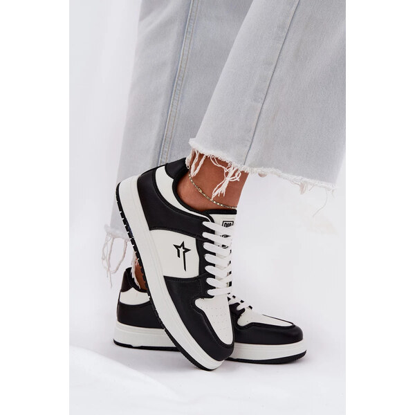 Big Star Shoes Dámske tenisky Big Star HI-POLY SYSTEM - bielo-čierne 64541505