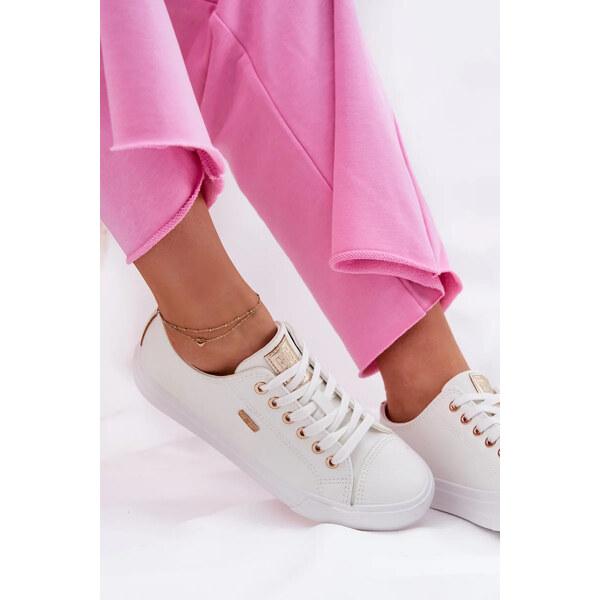 Big Star Shoes Dámske kožené tenisky ECO Big Star - biele 64541525