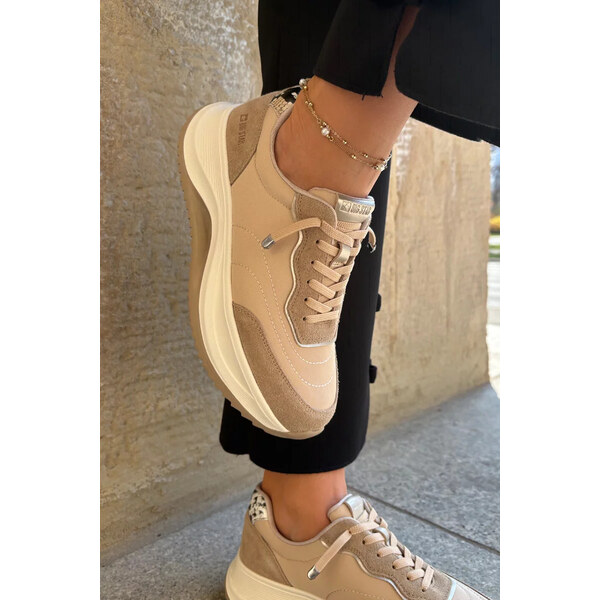 Big Star Shoes Dámske semišové tenisky na platforme Big Star HI-POLY 64541535