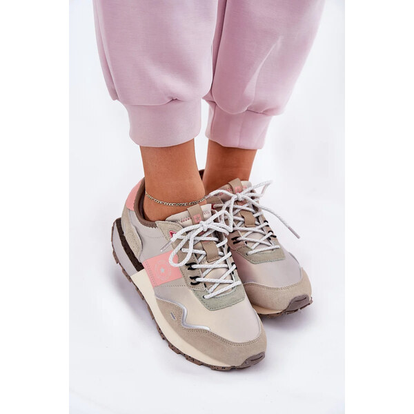 Big Star Shoes Dámske semišové tenisky Big Star HI-POLY SYSTEM - sivo 64541574