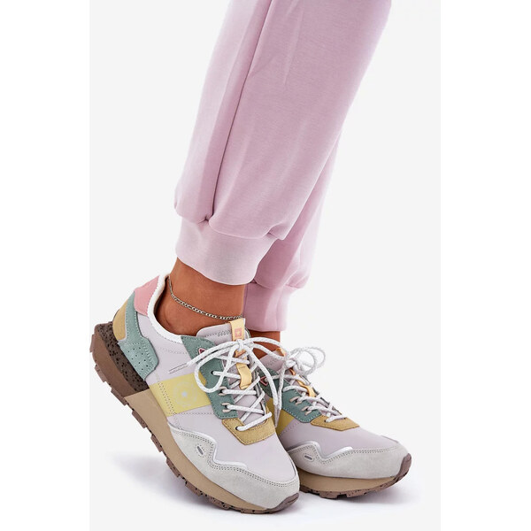 Big Star Shoes Dámske semišové tenisky Big Star HI-POLY SYSTEM - sivo 64541575