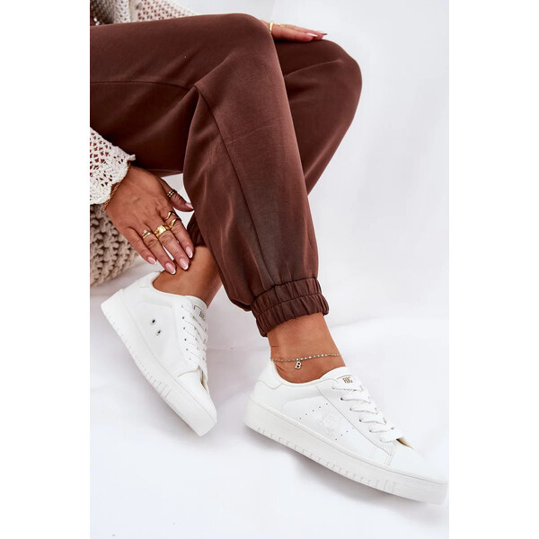 Big Star Shoes Dámske nízke tenisky z ECO kože Big Star - biele 64541589