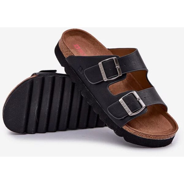 Big Star Shoes Pánske ľahké papuče s prackami z ECO kože Big Star - 65445973