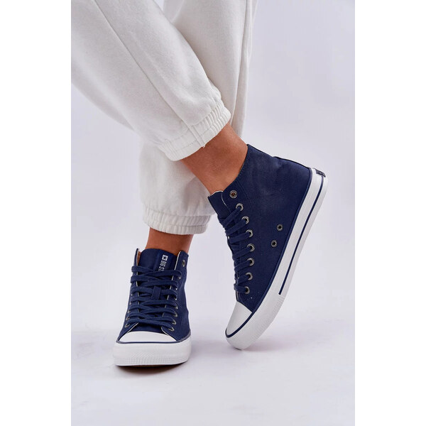 Big Star Shoes Dámske vysoké tenisky Big Star - tmavomodré 64541595