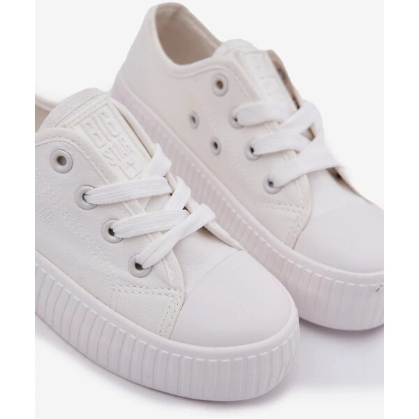 Big Star Shoes Detské plátenné tenisky Big Star - biele 64830080
