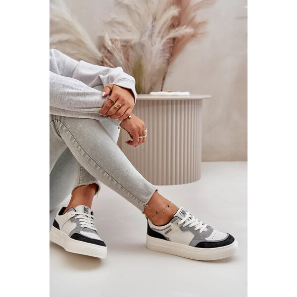 Big Star Shoes Dámske nízke tenisky Eco Leather Big Star White and 65574284