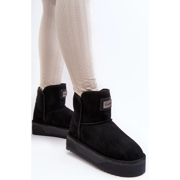 Kesi Vegánske nepremokavé snežnice na platforme D.Franklin black 65828925