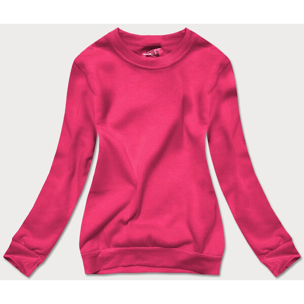 J.STYLE Ružová dámska mikina so sťahovacím lemom (w01-19) 65955624