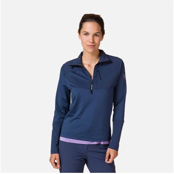 Rossignol W Skpr 1/2 Zip mikina námornícka modrá 65955878
