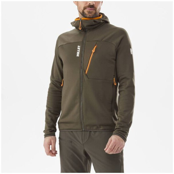 MILLET M Seneca Fleecová mikina s kapucňou Green 65955956