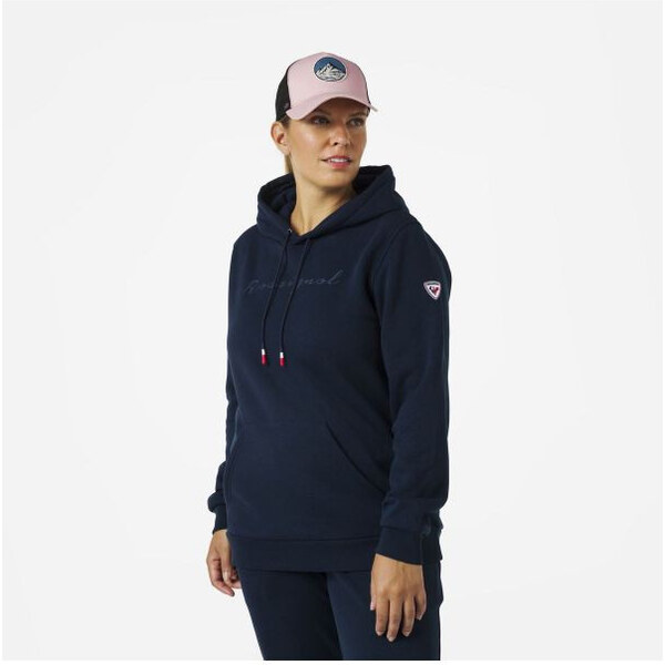 Rossignol W LOGO SWEAT HOOD FL námornícka modrá 65956072