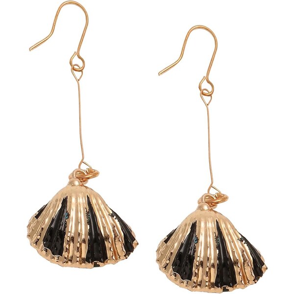 SOHI Náušnice Debbie zlatá / čierna 65966367