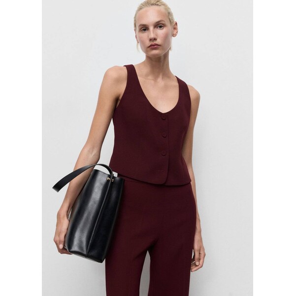 MANGO Vesta k obleku IGUANA bordová 65966798