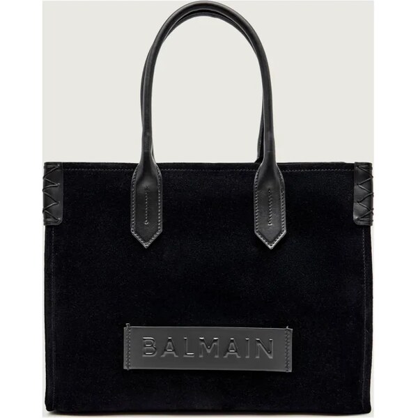 Balmain Shopper kabelka B-ARMY 36 | semiš 65932795