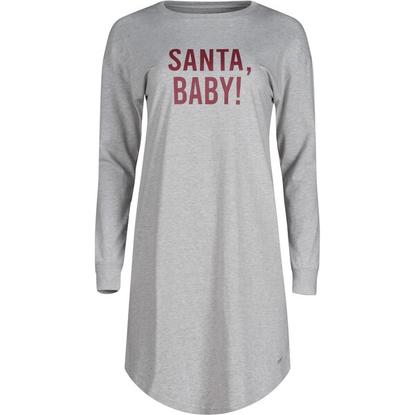 Skiny Nočná košieľka svetlosivá / tmavočervená 65967016