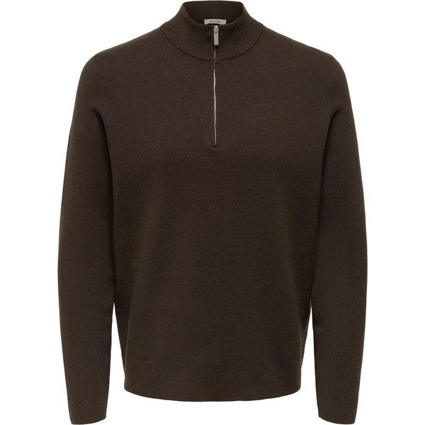 Only & Sons Sveter ONSCOOPER tmavohnedá 65967481