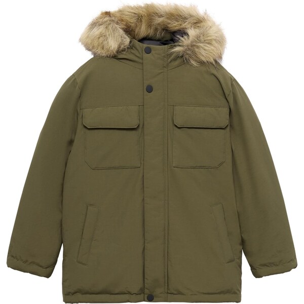 MANGO KIDS Zimná bunda Fernando olivová 65967792