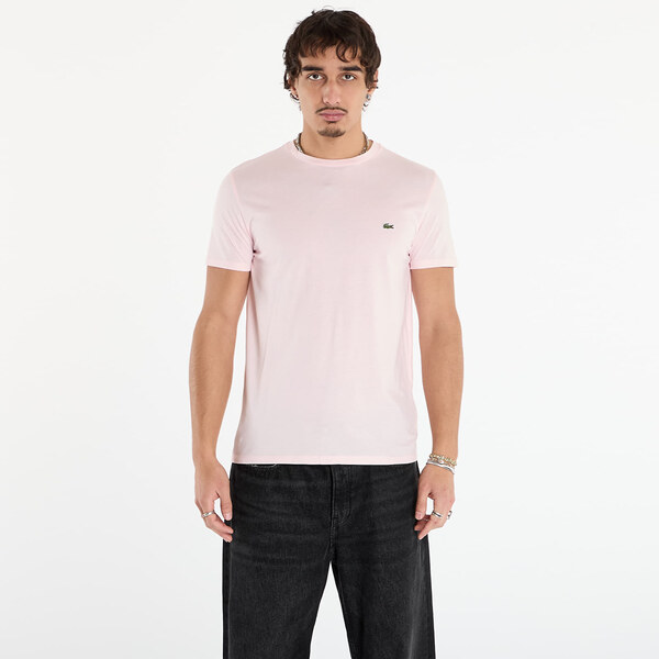Tričko LACOSTE Mens T-Shirt Pink L 63170420