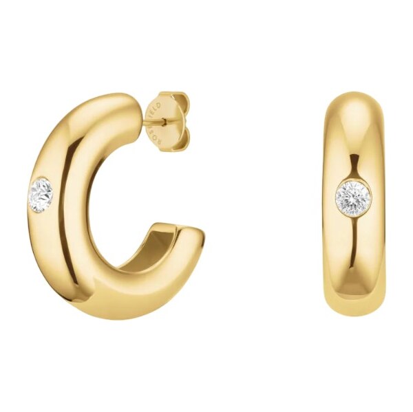 Rosefield Trblietavé pozlátené kruhy s kryštálom Solitaire JEBCG-J1200 66587564