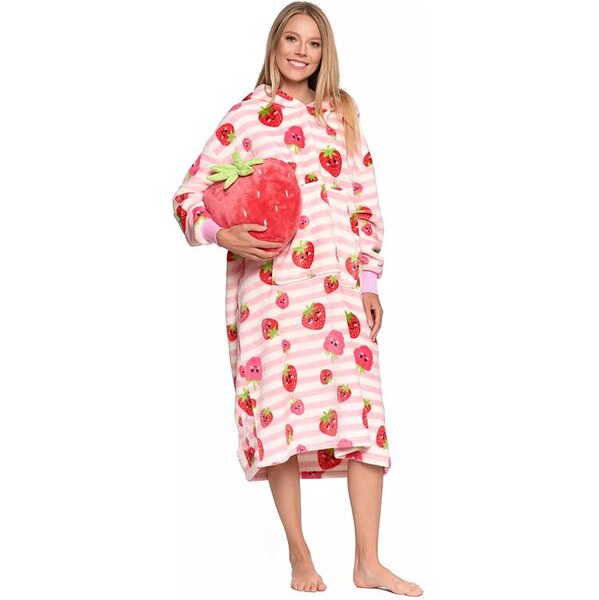 Moraj Maxi mikina/vankúš 2v1 Jahoda ružová 66060726