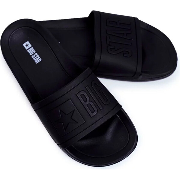 Big Star Shoes Pánské módní pantofle Big Star - černé 49786151