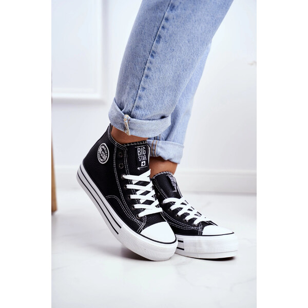 Big Star Shoes Dámské vysoké tenisky Big Star - černé 49786140