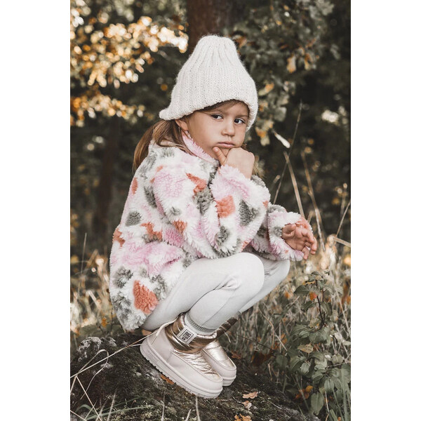 Big Star Shoes Dětské sněhule Big Star KK374221 Béžová a zlatá 49786826