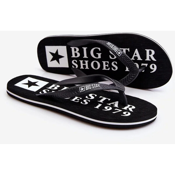Big Star Shoes Pánské lehké žabky Big Star LL174444 Černá 49787235