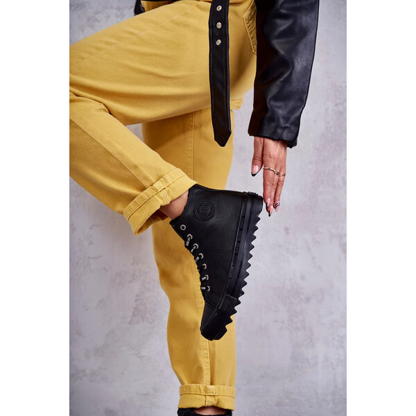 Big Star Shoes Dámské Tenisky Big Star Vysoké Zateplené Černé EE274110 49786788