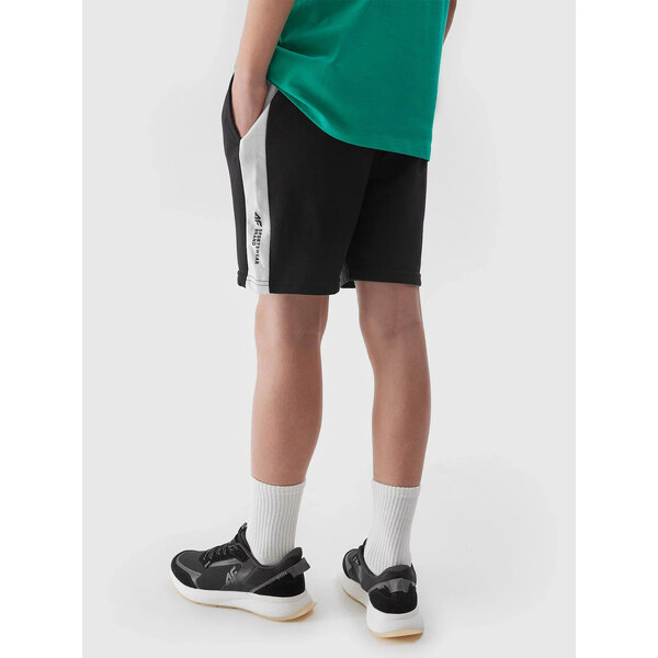 Chlapecké teplákové šortky 4F - hluboce černé 50979853