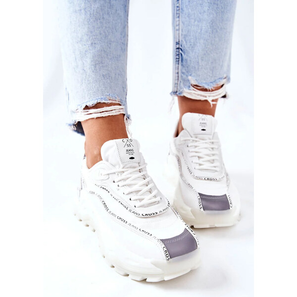 Kesi Dámské Sportovní Obuv Cross Jeans II2R4017C Bílé 55436593