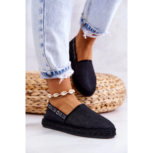 Big Star Shoes Dámské espadrilky Slip-on Big Star - černé 51480852