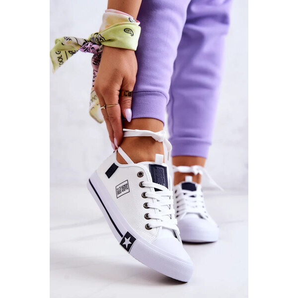 Big Star Shoes Dámské klasické tenisky Big Star - bílé 53292345