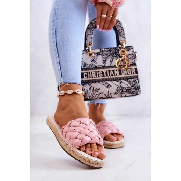 Big Star Shoes Dámské letní pantofle Big Star - růžové 55727165