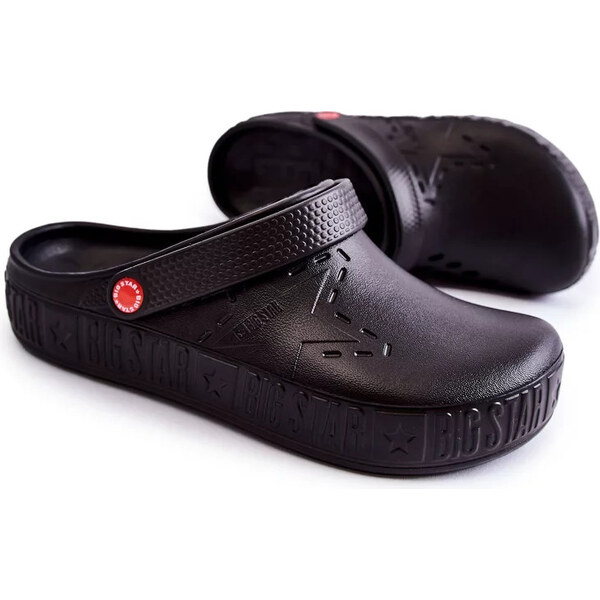 Big Star Shoes Pánské lehké pantofle Kroks Big Star II175001 Černá 55727278