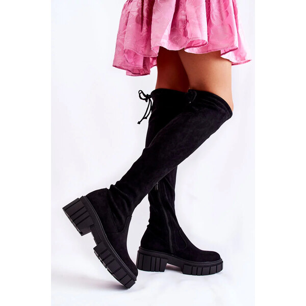 Kesi Dámské semišové boty Workers Černá Cheera 53391948