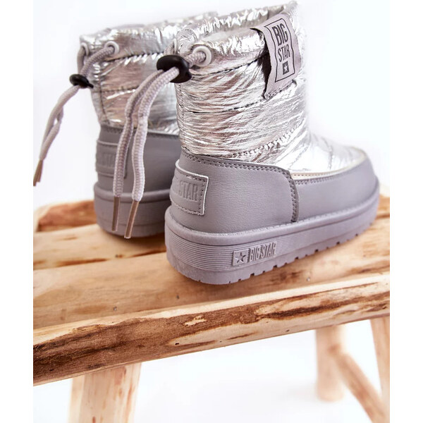 Big Star Shoes Dětské sněhule Big Star KK374218 Šedo-stříbrná 55677783