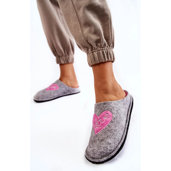 Big Star Shoes Domácí pantofle Big Star KK276020 Šedo-růžová 55727347