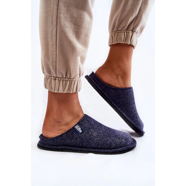 Big Star Shoes Klasické dámské pantofle Big Star KK276013 Námořnická 55727353