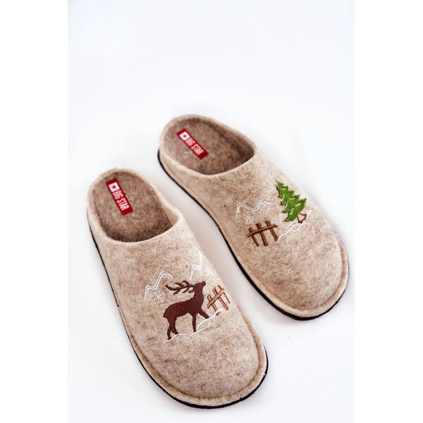 Big Star Shoes Domácí pantofle Big Star KK276016 béžová 55727350